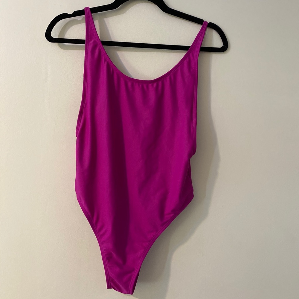 High leg one piece swimsuit